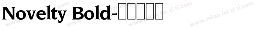 Novelty Bold字体转换